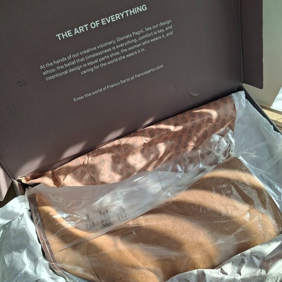 Franco Sarto | Jaxon Mid Calf Suede Boots (Camel) | Women's US 8.5 - Picture 10 of 12